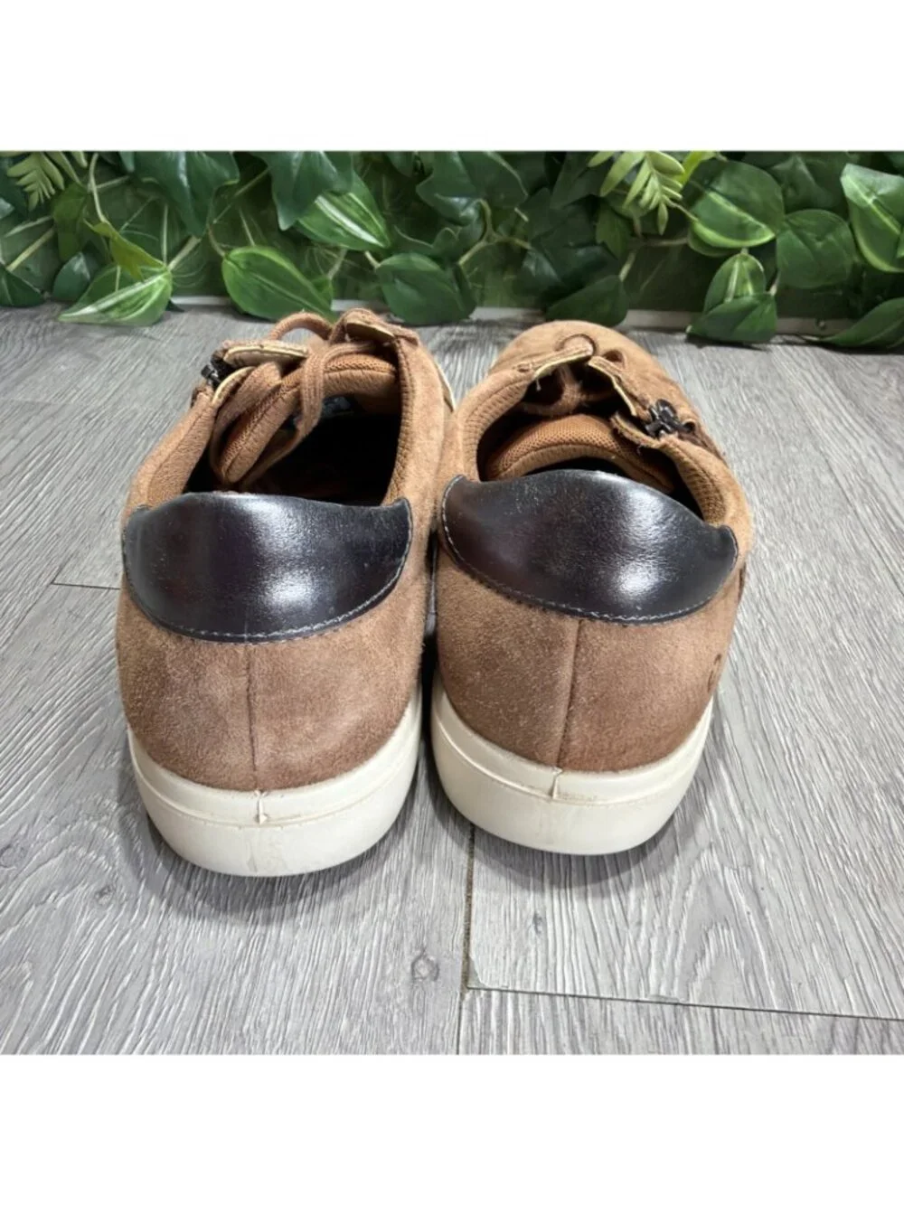 Ecco Classic Zip Women’s Brown Suede Sneakers Size 42 11-11.5
